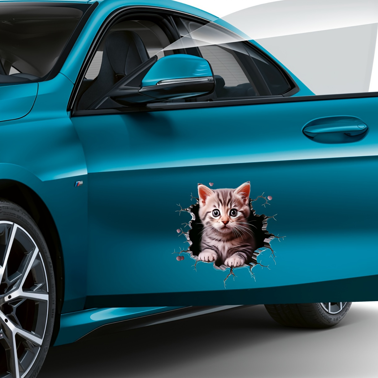 Laptop Accessories Cute - Polivinil Klorür Kedi Desen Araba Çıkartması,