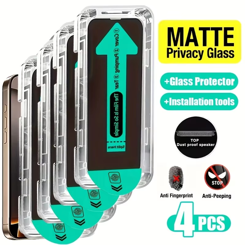 Privacy Screen Filter - 4 Adet Tozsuz Kolay Kurulum Mat