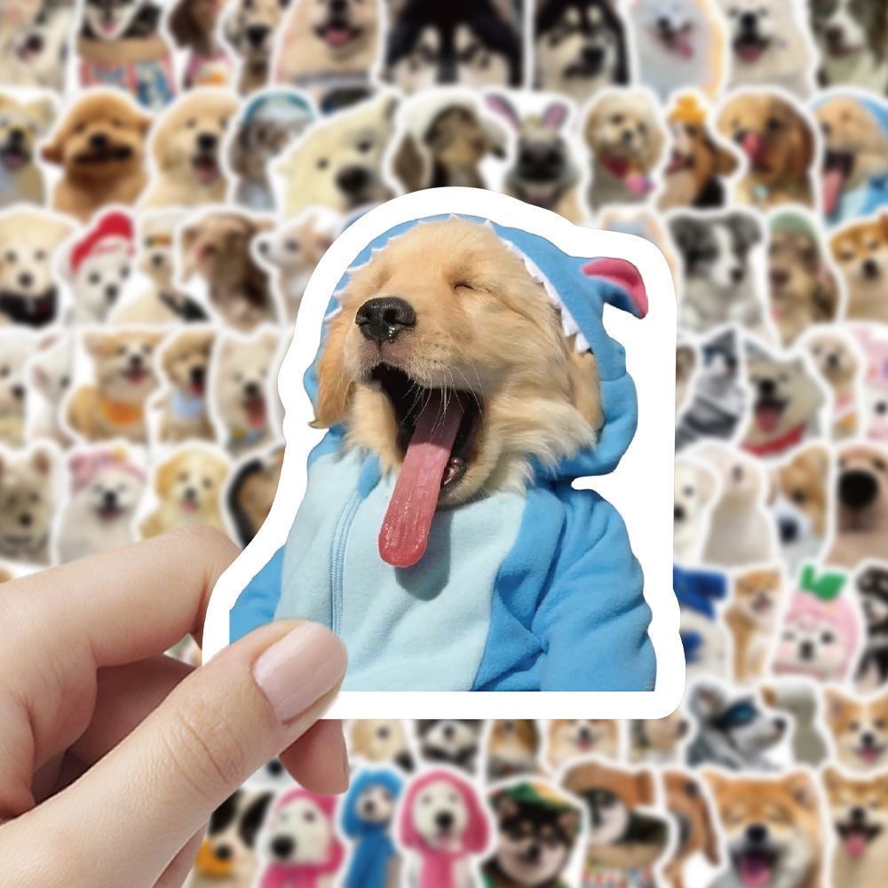 Laptop Accessories Cute - 102 Adet Gerçekçi Köpek Çıkartması Sevimli