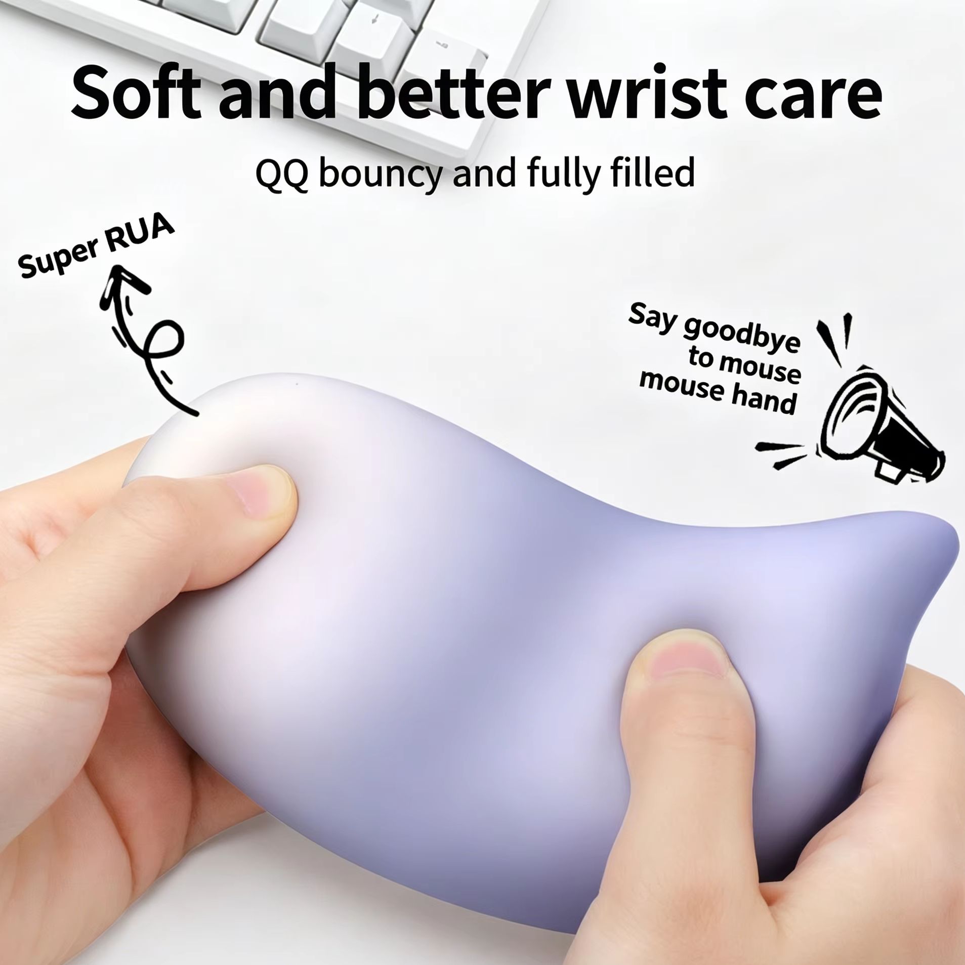 Laptop Accessories For Wrist Support - Yumuşak Bilek Destek Pedi, Mouse ve