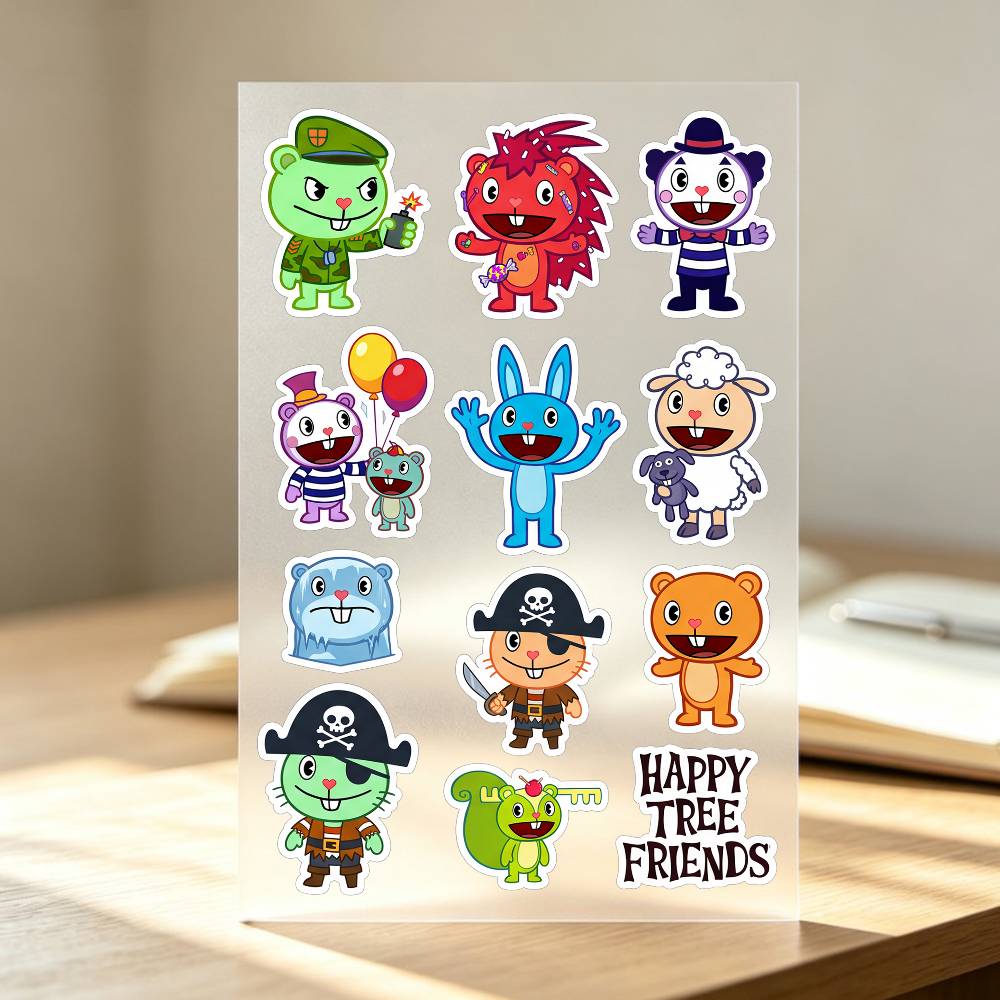 Mutlu T-ree F-rien-ds Çıkartma - Laptop Accessories Wallpaper incelemesi ve fiyatı