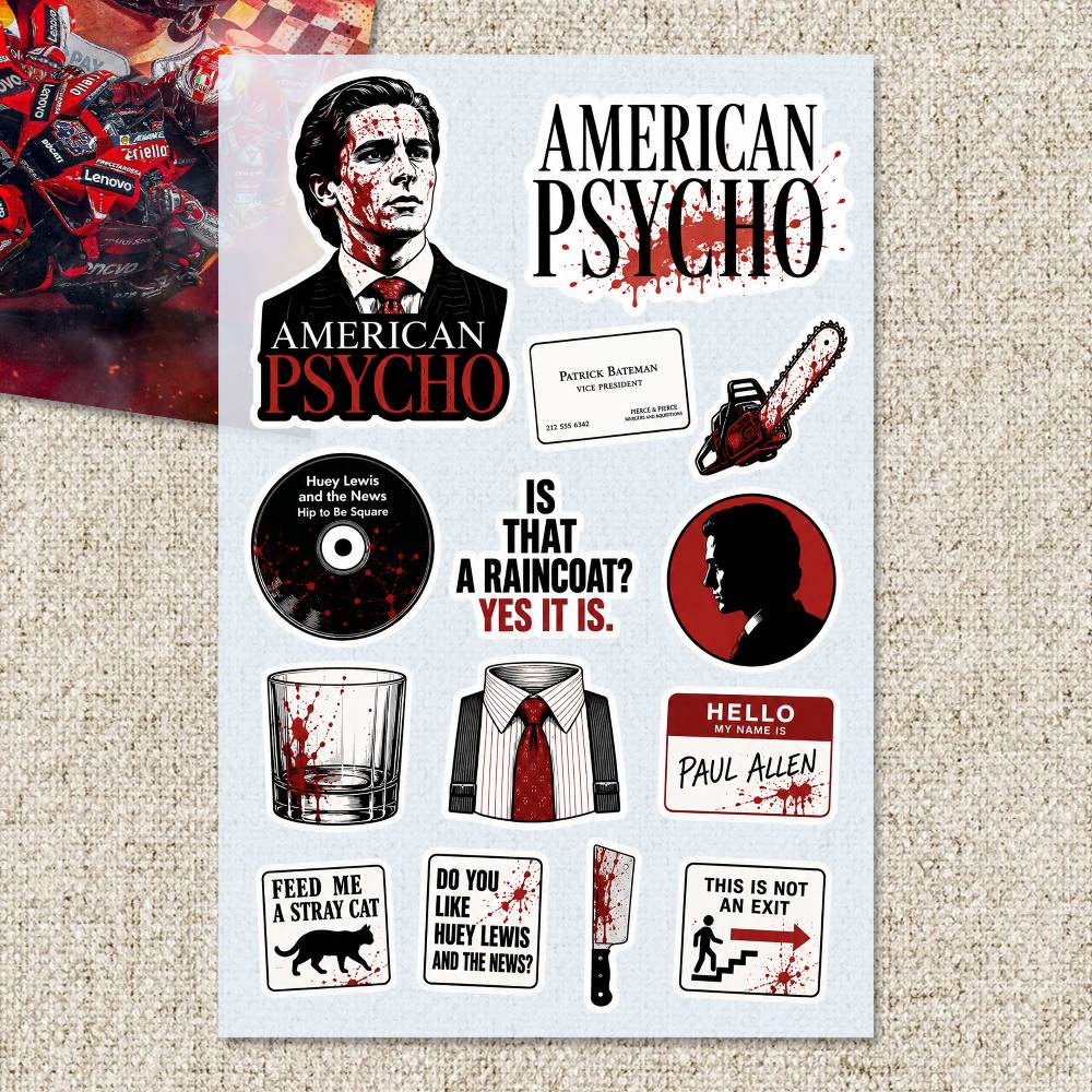 A-merican P-sycho Çıkartmalar  - Laptop Accessories Wallpaper incelemesi ve fiyatı