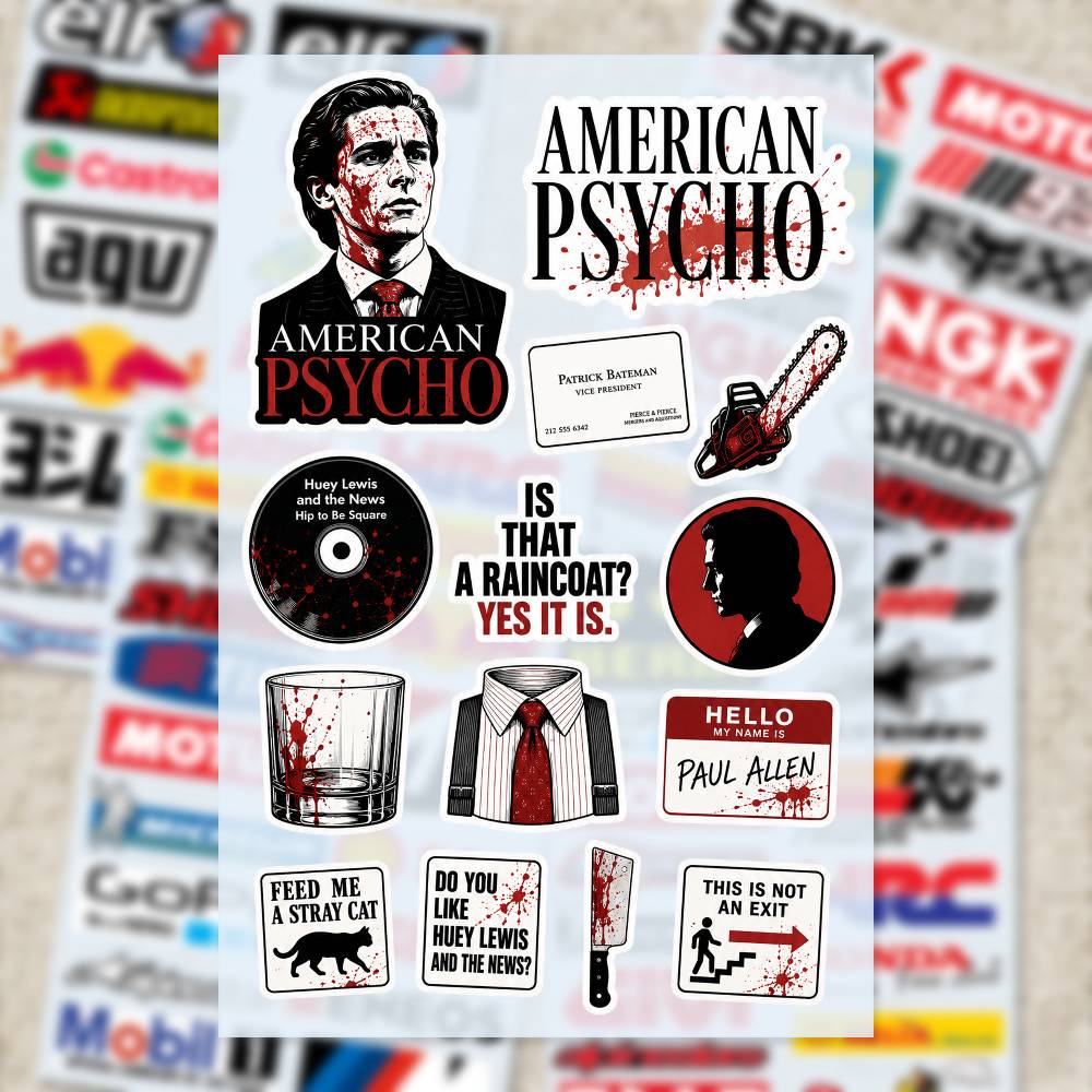 A-merican P-sycho Çıkartmalar  - Laptop Accessories Wallpaper incelemesi ve fiyatı