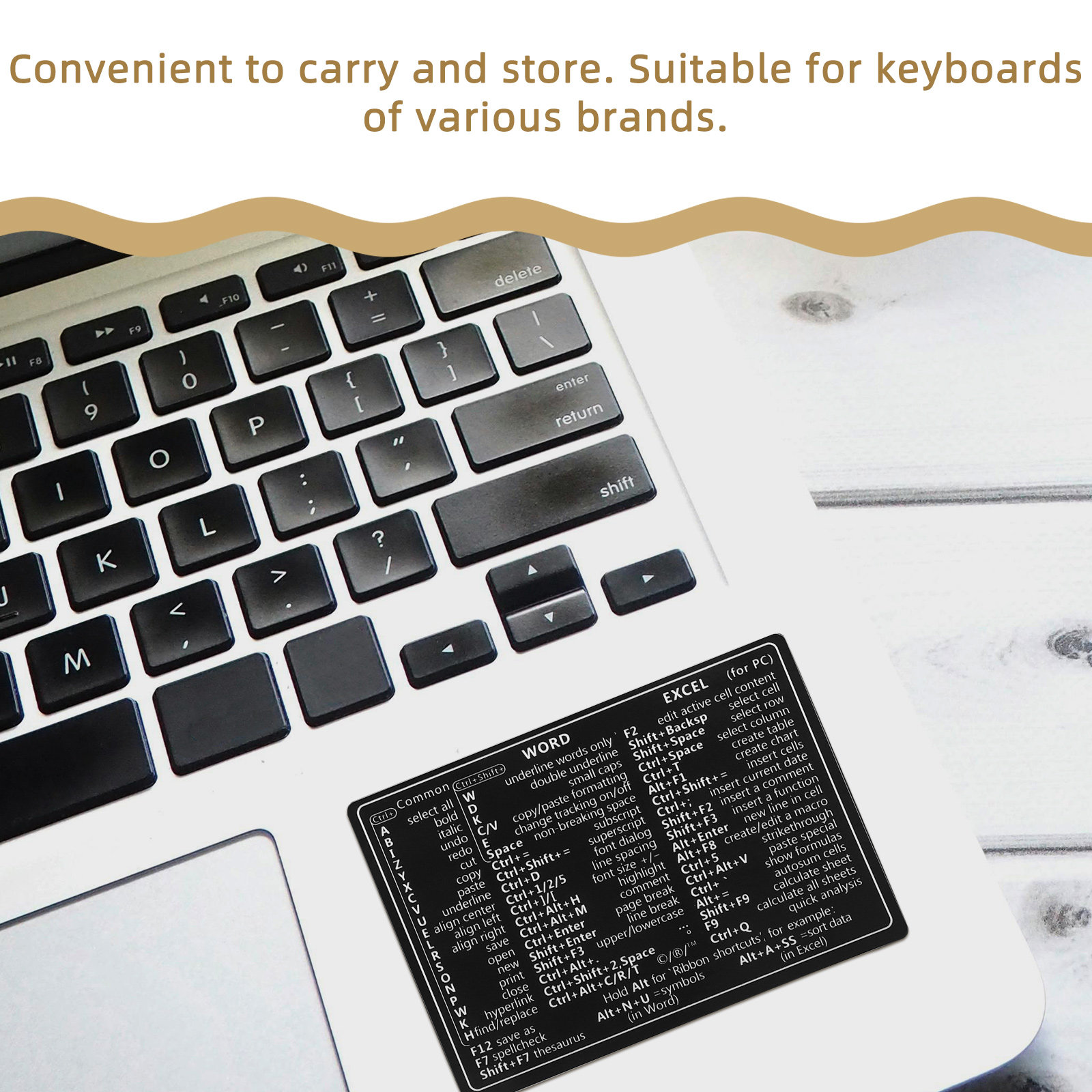 4 Yaprak Klavye Kısayol Çıkart - Laptop Accessories Productivity incelemesi ve fiyatı