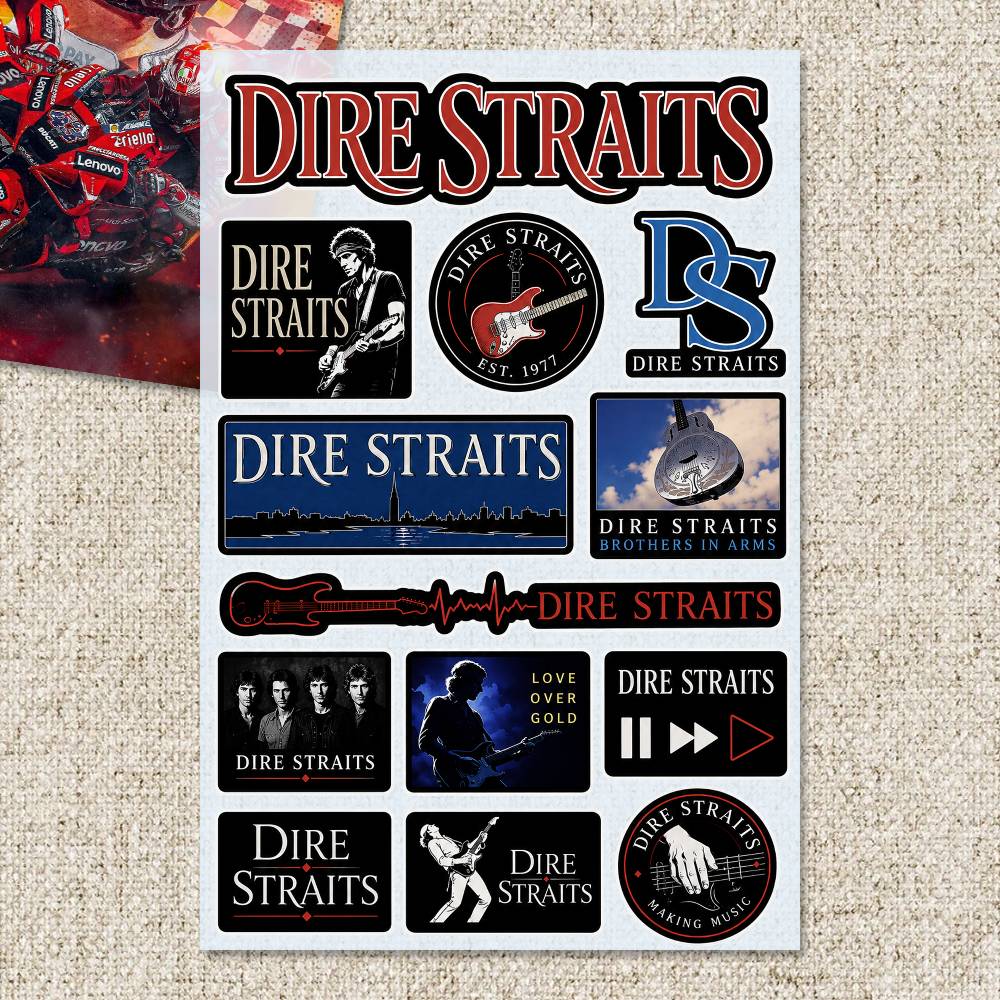 D-Dire Straits Çıkartmalar Mot - Laptop Accessories Wallpaper incelemesi ve fiyatı