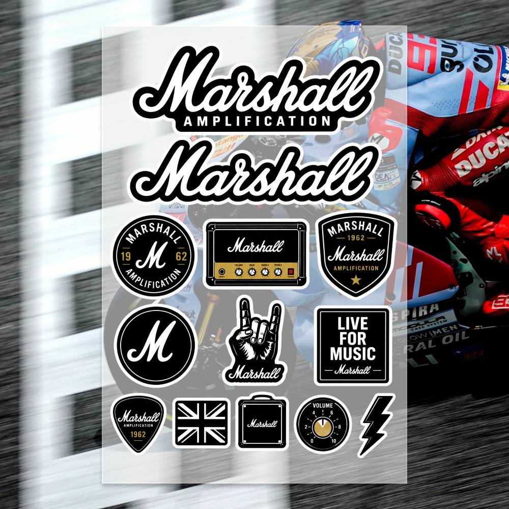 M-arshall Çıkartmaları Moto Çı - Laptop Accessories Wallpaper incelemesi ve fiyatı