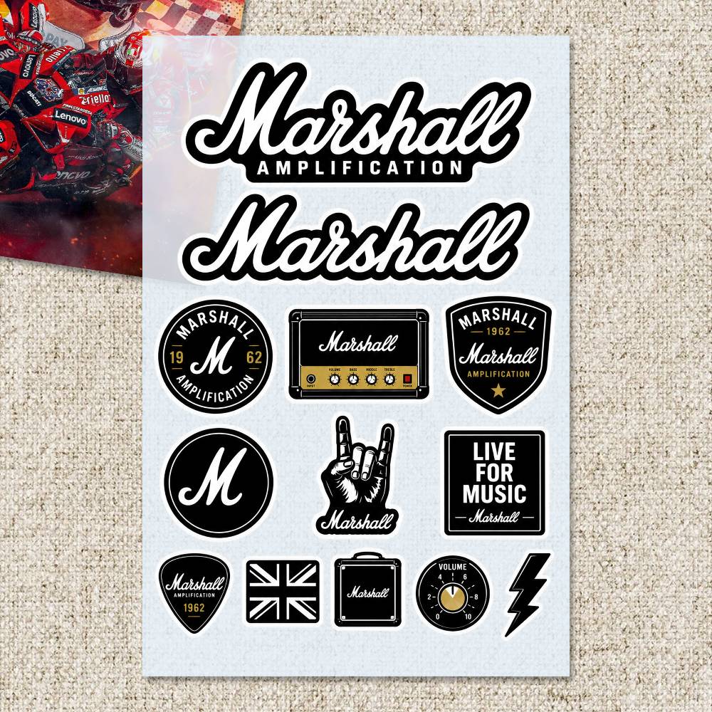 M-arshall Çıkartmaları Moto Çı - Laptop Accessories Wallpaper incelemesi ve fiyatı