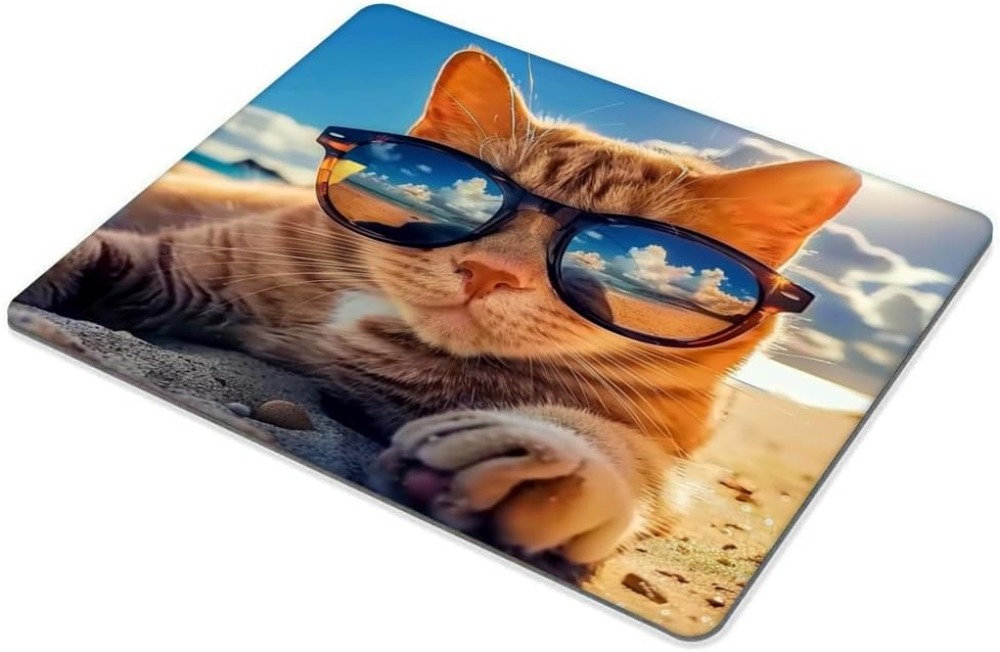 Sunshine Beach Cat Mouse Pad,  - Laptop Accessories For Wrist Support incelemesi ve fiyatı